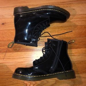 doc martens patent leather boots